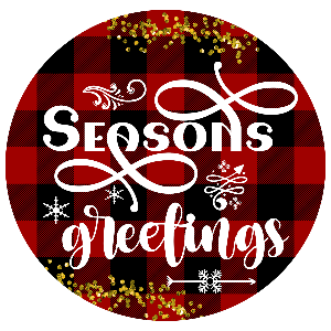 Ornament, Christmas Plaid