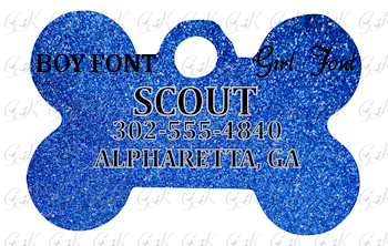 Pet Tag, Dog Bone