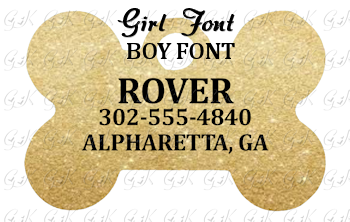 Pet Tag, Dog Bone