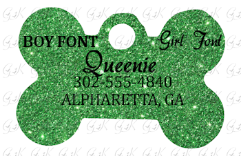 Pet Tag, Dog Bone