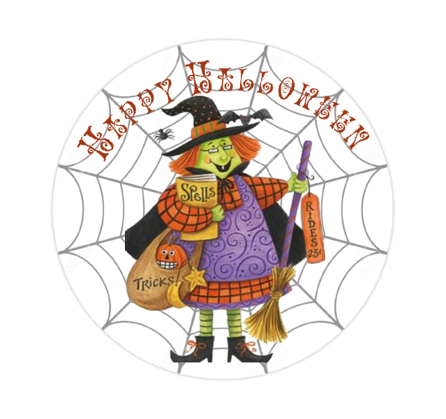 Witch With Spell Book - Granny Kate's