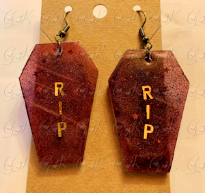 Coffin Earrings