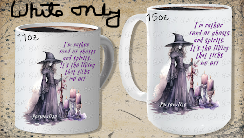 Coffee Mugs, I'm Rather Fond Of Ghosts...