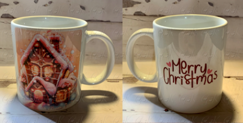 Coffee Mugs, Christmas Gingerbread House