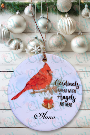 Ornament, Cardinal Christmas