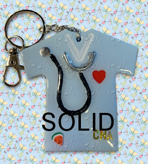 Scrub Top Keychain