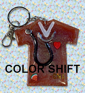 Scrub Top Keychain