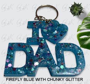 I HEART DAD Keychain