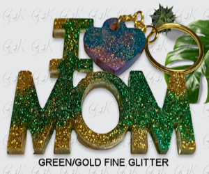 I HEART MOM Keychain