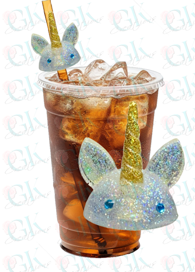 Unicorn Straw Charm