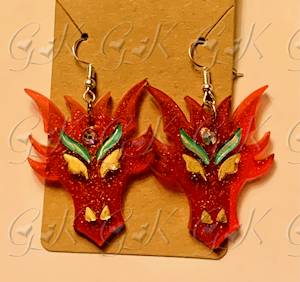 Dragon Head Earrings