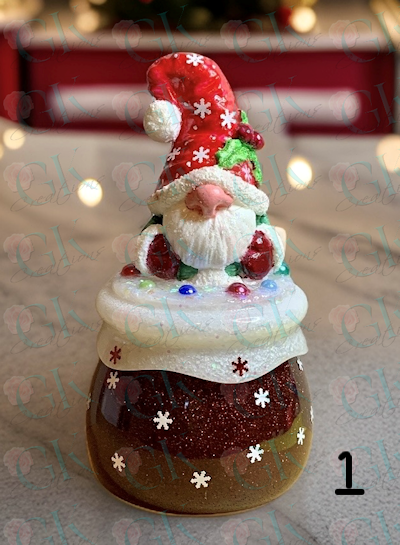 Christmas Gnome Pudding Jar