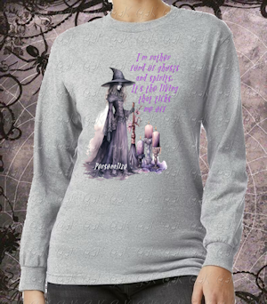 T-Shirts, Cotton Long Sleeve, I'm Rather Fond Of Ghosts...