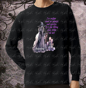 T-Shirts, Cotton Long Sleeve, I'm Rather Fond Of Ghosts...