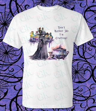 Polyester T-Shirt, Don't Bother Me I'm Crafting