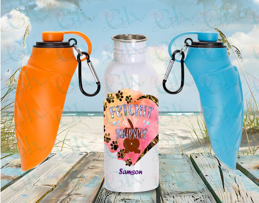 Pet 20oz Water Bottle, Fetch it Yourself