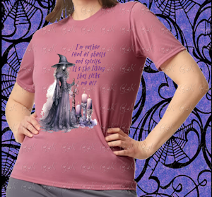 Polyester T-Shirt, I'm Rather Fond Of Ghosts...