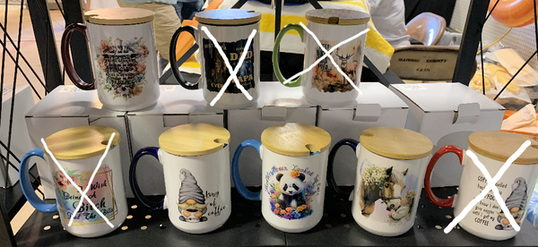 15oz Color Mugs With Lid