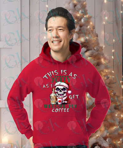 Adult Unisex Heavy Weight Hoodie, Jolly As I Get