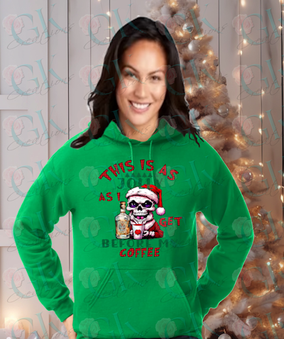 Adult Unisex Heavy Weight Hoodie, Jolly As I Get