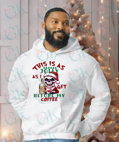 Adult Unisex Heavy Weight Hoodie, Jolly As I Get