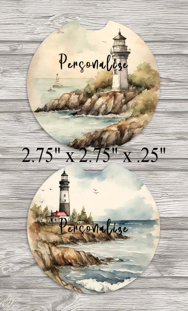Coaster Set, Shabby Chic Seaside