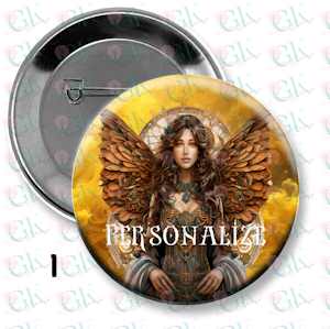 Steampunk Angels Magnet or Pinback Button