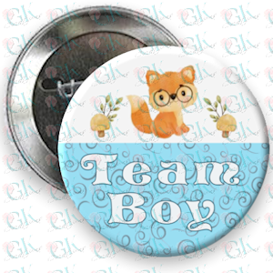 Team Boy or Girl Magnet or Pinback Button