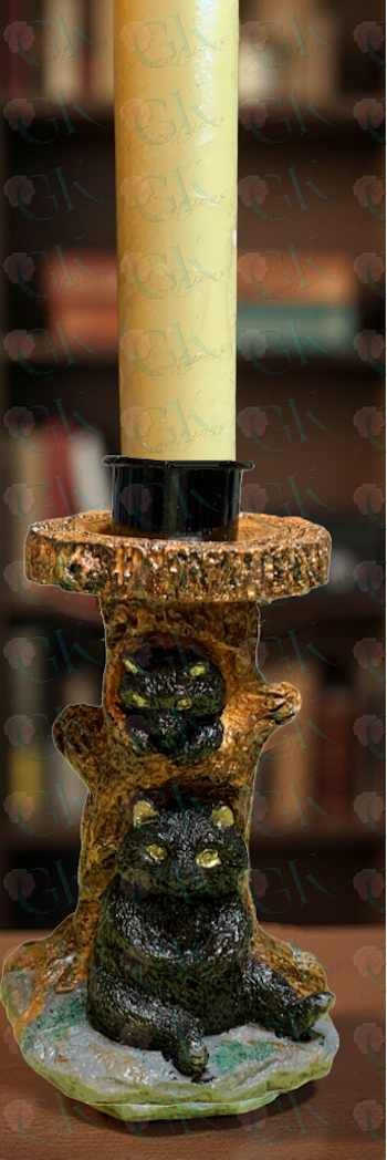 Tree Stump Mother Child Bear Holder