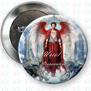 Archangel Uriel Magnet or Pinback Button