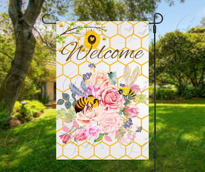 Garden Flags, Welcome Bee