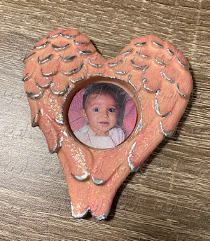 Winged Heart Resin Magnet