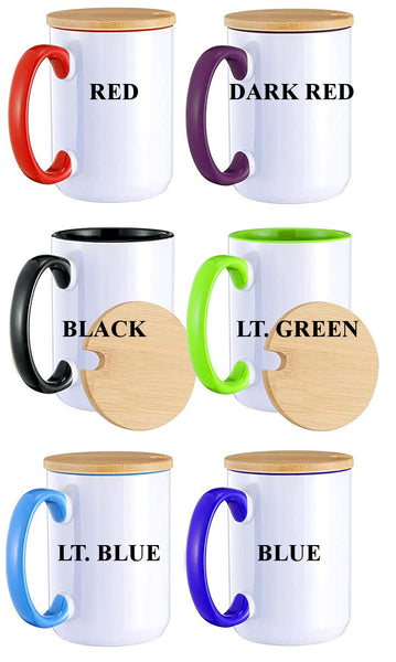 15oz Color Mugs With Lid, Halloween Friends 2