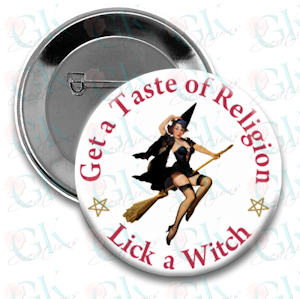 Get A Taste of Religion Magnet or Pinback Button
