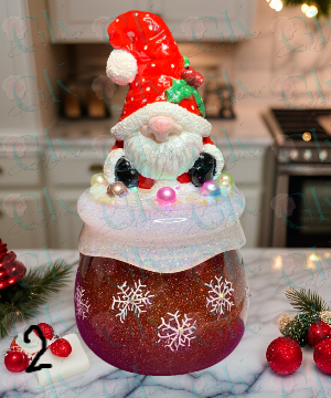 Christmas Gnome Pudding Jar