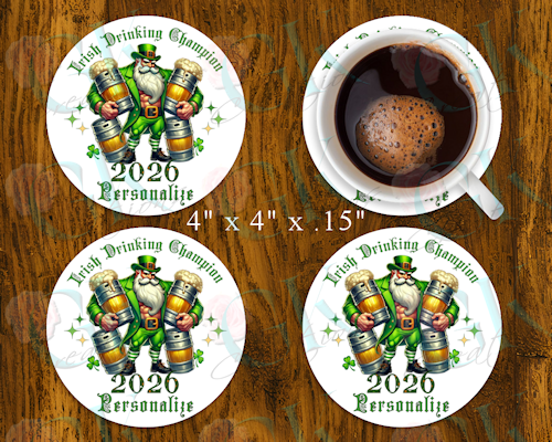Coaster Set, Irish Drinking Champion
