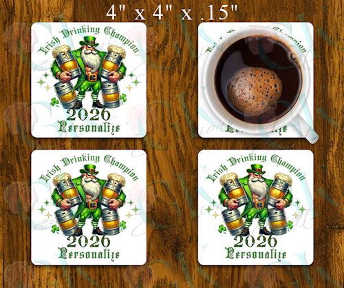 Coaster Set, Irish Drinking Champion