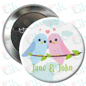 Love Birds Magnet or Pinback Button