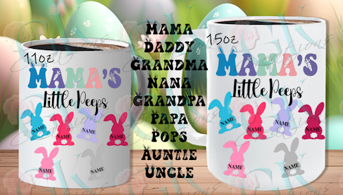 Coffee Mugs, Little Peeps