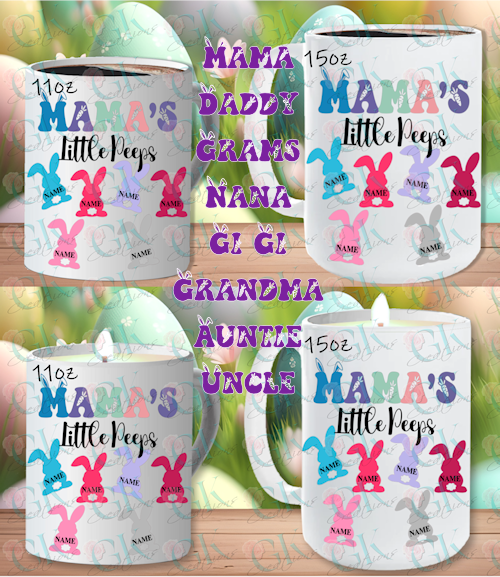 Coffee Mugs, Little Peeps