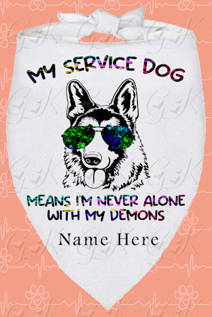 Pet Scarf, For Service Dogs