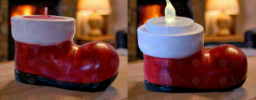 Santa's Boot T-Light Holder