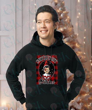 Adult Unisex Heavy Weight Hoodie, Snitches Get Stitches