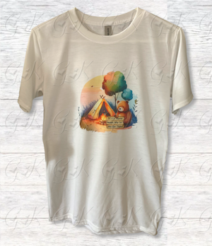 Polyester T-Shirt, Tourist Season Bear