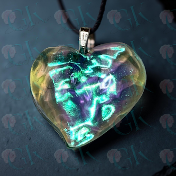 Water Ripple Heart Pendant
