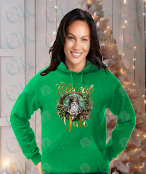 Adult Unisex Heavy Weight Hoodie, Blessed Yule King