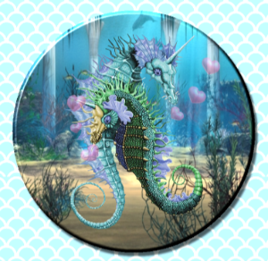 Seahorse Love Magnet or Pin - Granny Kate's