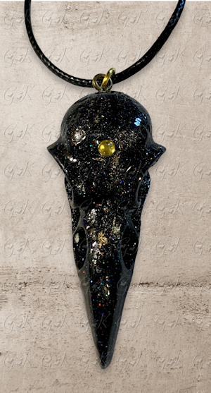 Raven Skull Pendant