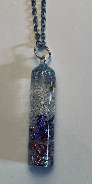 Cylinder Resin Necklace