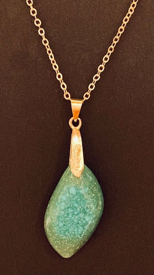 Turquoise Resin Pendant